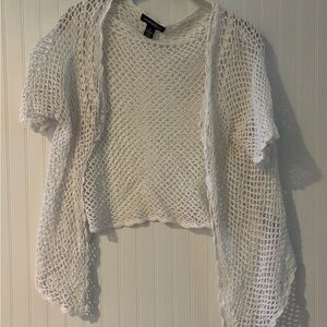 Designers Originals White Open Knit Cardigan